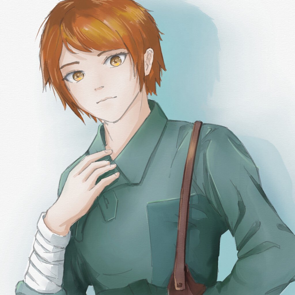 Sein with short haircut disguised as Bayin