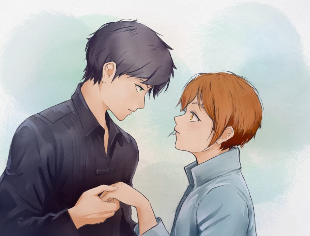 Zeya is holding Sein's hand